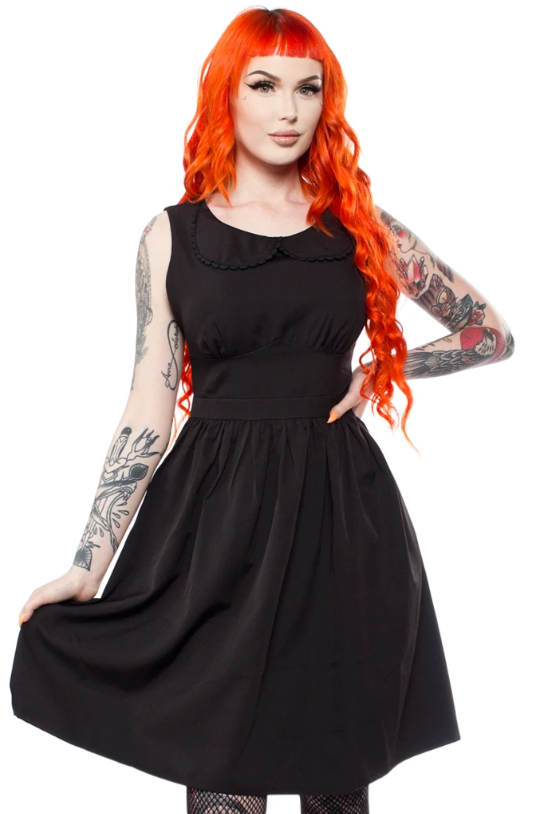 Blackest Black Shift Dress