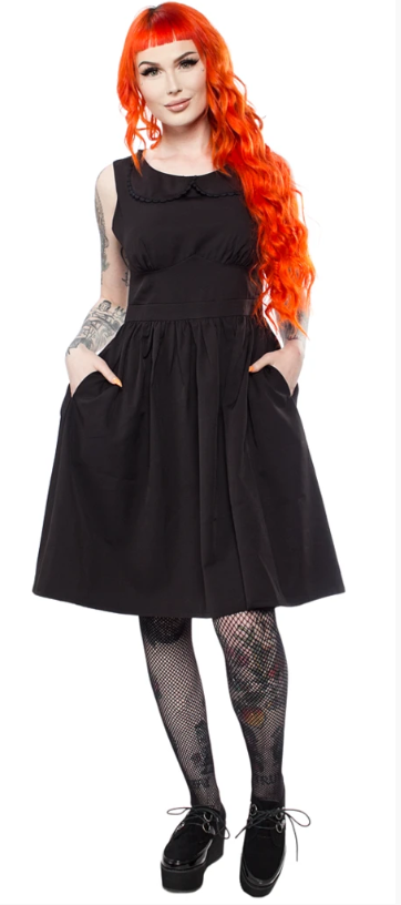 Blackest Black Shift Dress