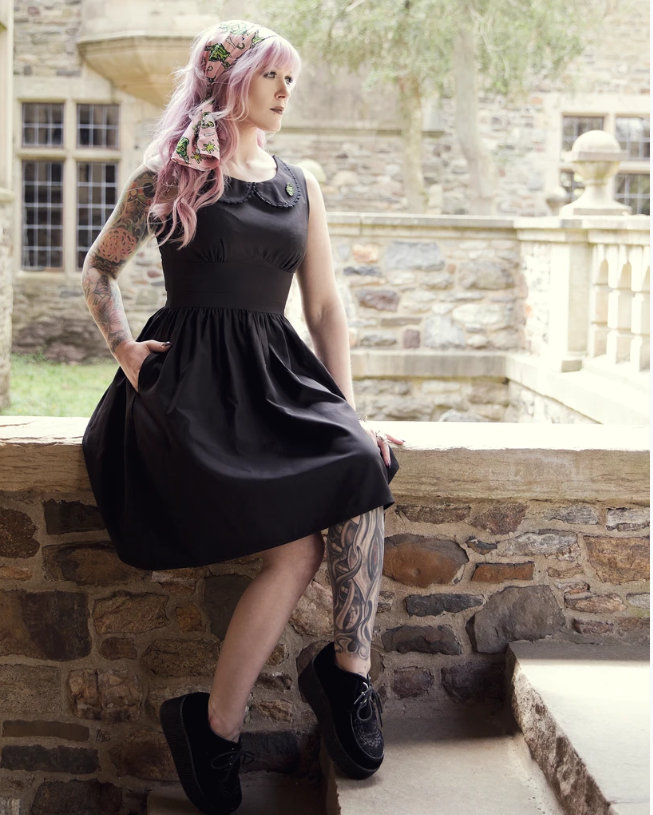 Blackest Black Shift Dress