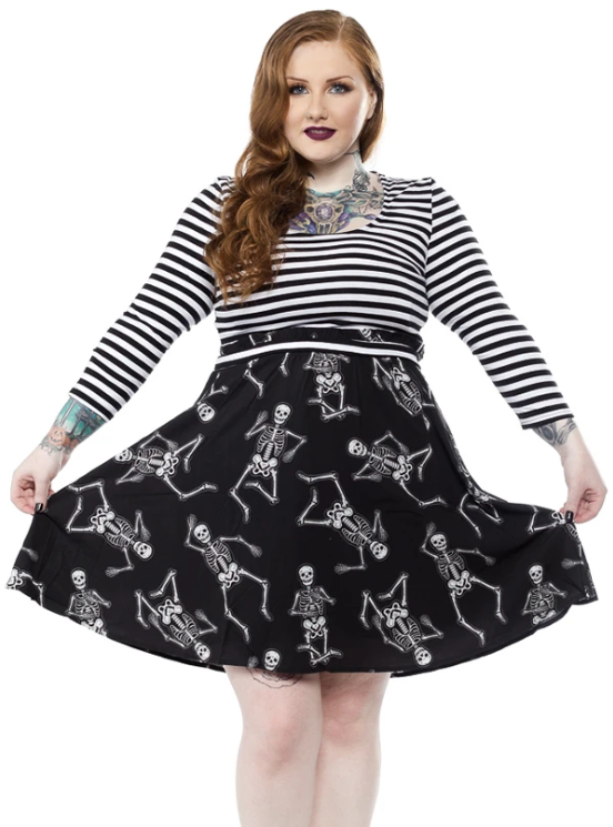 Dancing Skeletons Scoop Dress