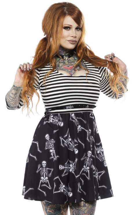 Dancing Skeletons Scoop Dress