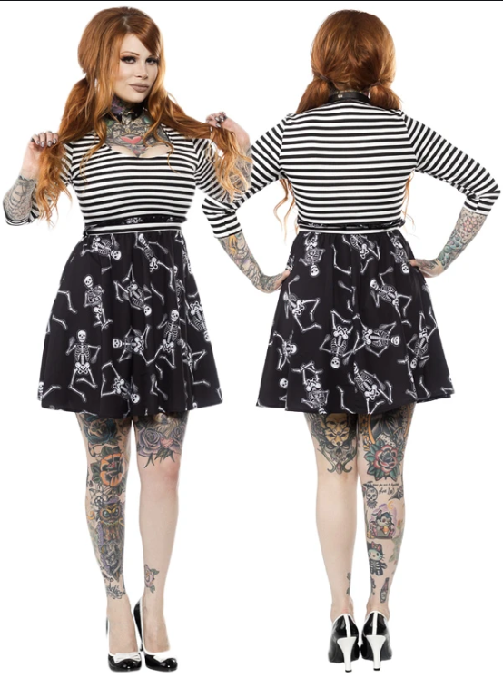 Dancing Skeletons Scoop Dress