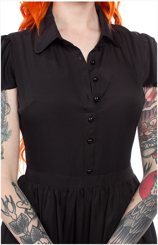 Blackest Black Lydia Dress