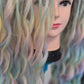 Pastel rainbow mermaid dreads