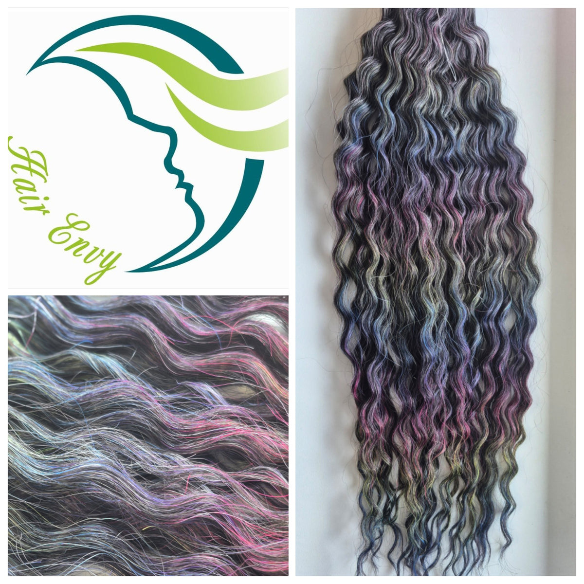 Oil slick glitch, standard mermaid