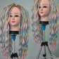 Pastel rainbow mermaid dreads