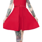 Veronica Swing Dress Red