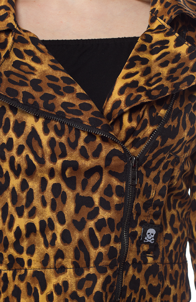Leopard jakke, Moto jacket fra Sourpuss
